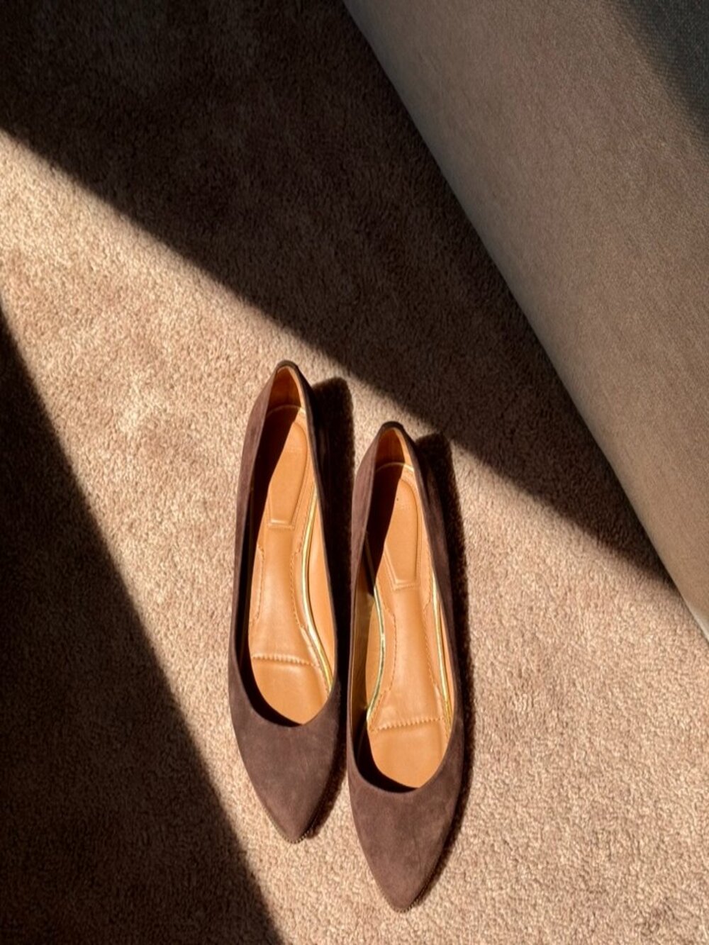 Brown suede Givenchy flats